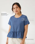 Pria Pelle Aiko Top - CHAMBRAY DENIM | Non Stretch
