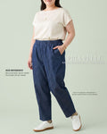 Pria Pelle Ankle Pants Version 1 | Fully Gartered - Denim Blue | Non Stretch