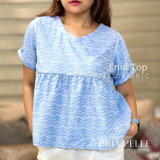 Pria Pelle Enid Elegant Top - Premium Soft Special Fabric (Non Stretch)