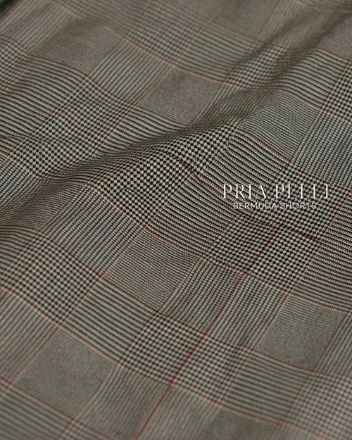 Pria Pelle Ankle Pants Version 1 | Fully Gartered - Cotton Blend Tartan Champagne | Non Stretch